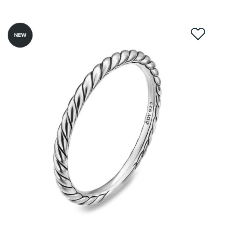 David Yurman Twisted Cable Stackable Ring - Silver - image 4